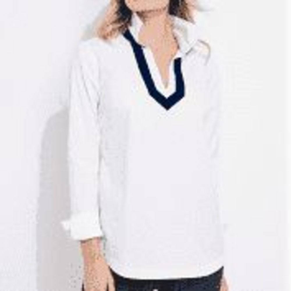 VINEYARD VINES Velvet Trim Popover XS NWT